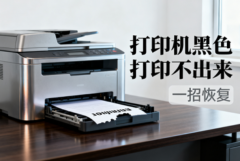 打印机黑色打印不出来 一招恢复