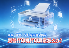 惠普打印机打印异常怎么办？条纹、重影、空白等问题全搞定