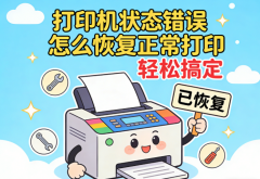 打印机状态错误怎么恢复正常打印 轻松搞定