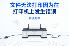 文件无法打印因为在打印机上发生错误？解决方案