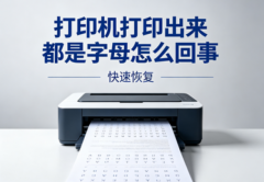打印机打印出来都是字母怎么回事 快速恢复