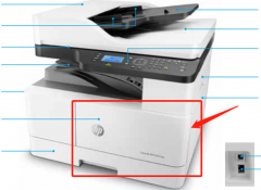 HP M437n清理成像鼓余粉方法